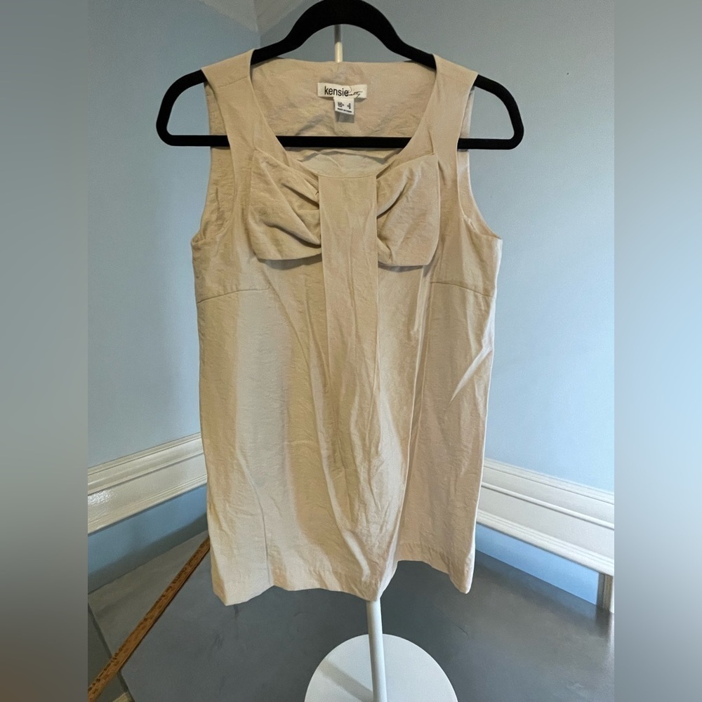 Kensie Pretty sleeveless big bow top